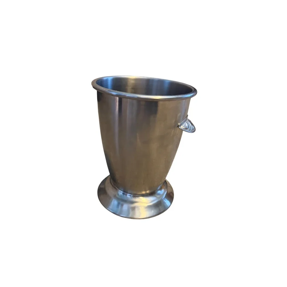 Oneida 18/8 Stainless Steel Ice Bucket Wine Chiller Pedestal Japan Barware 8in